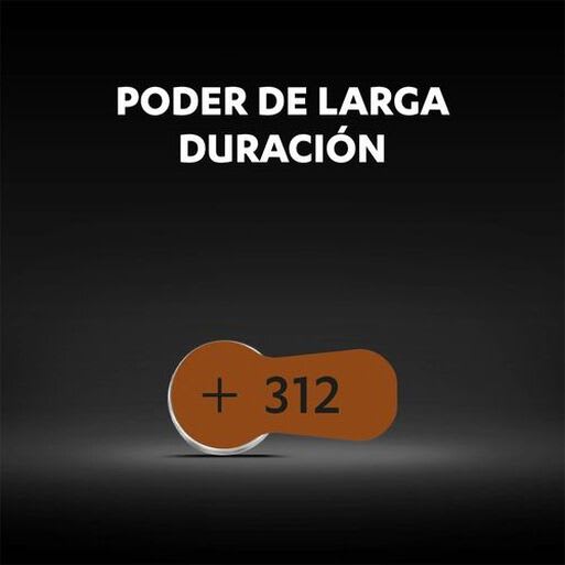 Pila Auditiva Duracell Nº312 x unidad1