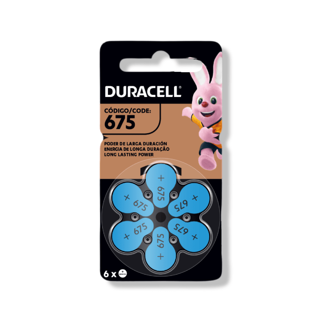 Pila auditiva Duracell Nº675 x6 pilas1