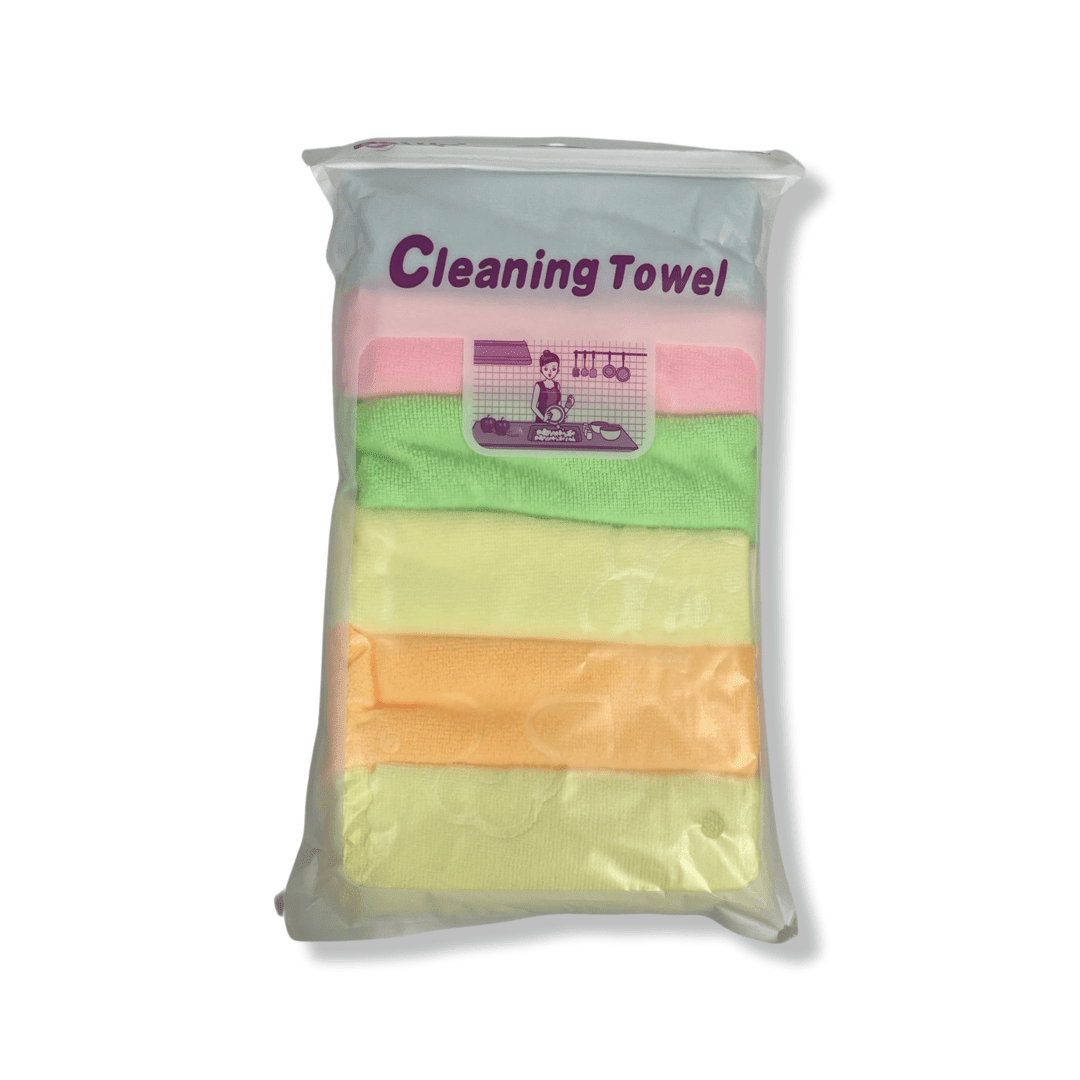 Set 6 Pañitos Poliester colores2