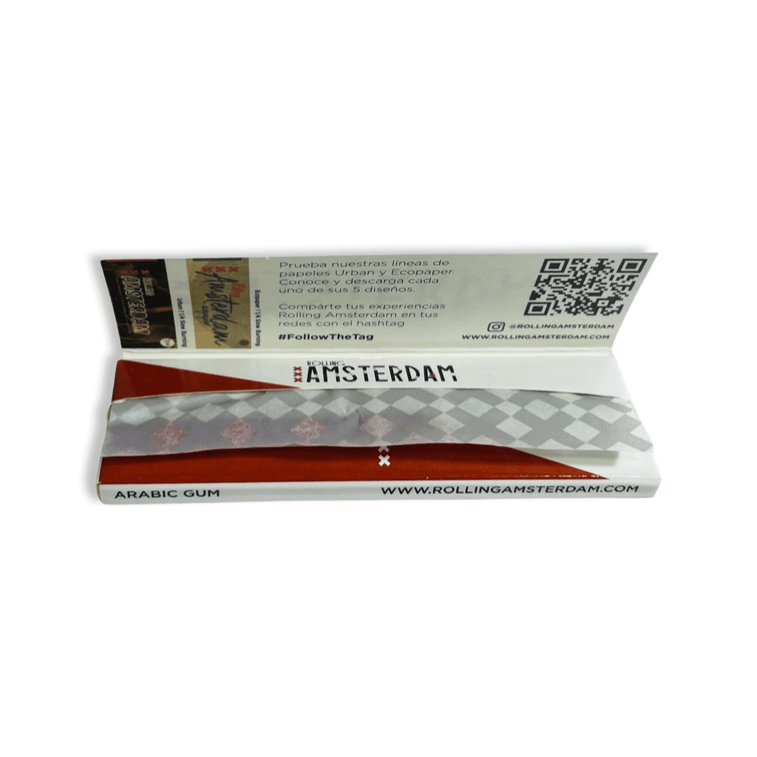 Papel Amsterdam rojo para tabaco1