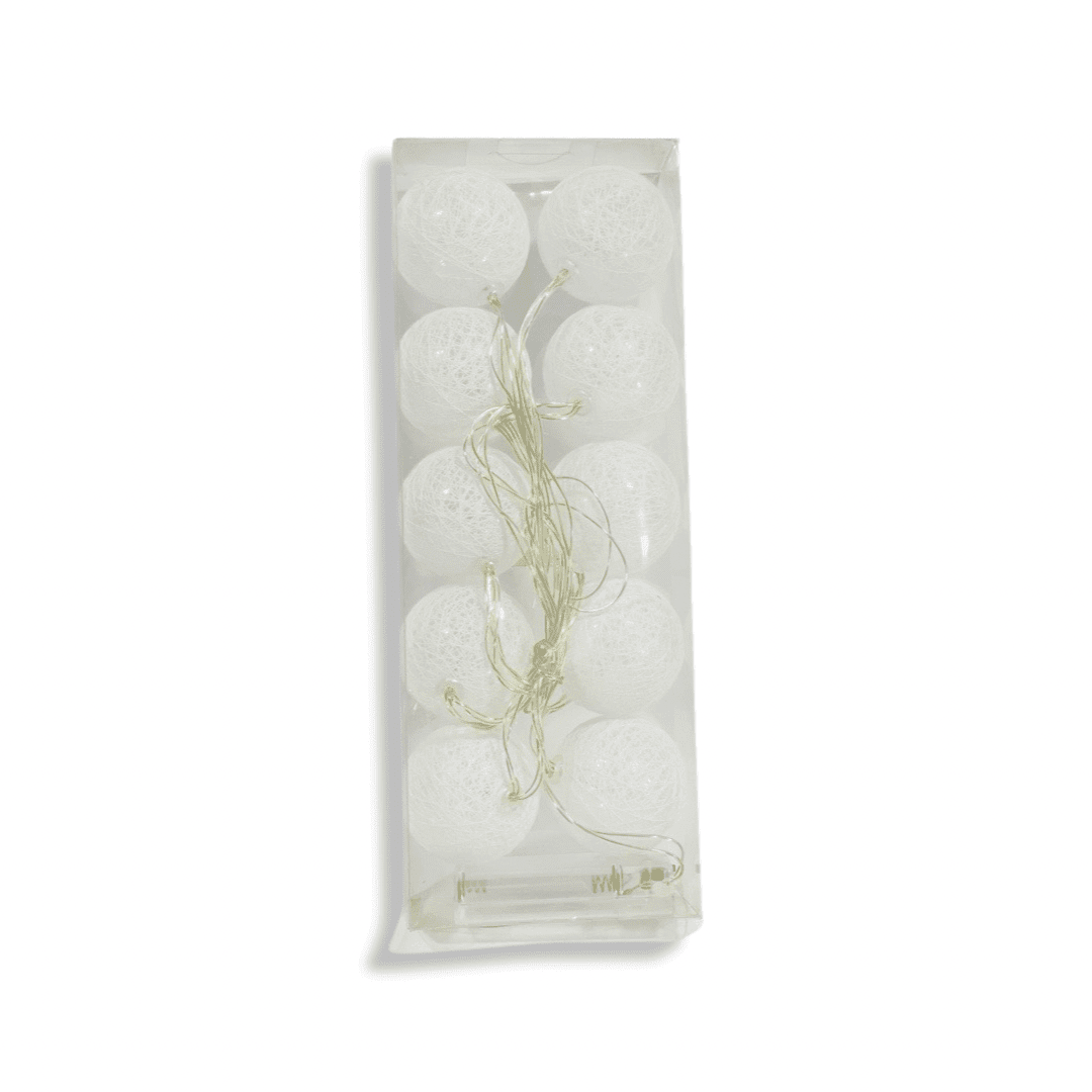 Luces Esferas colgantes a pilas2