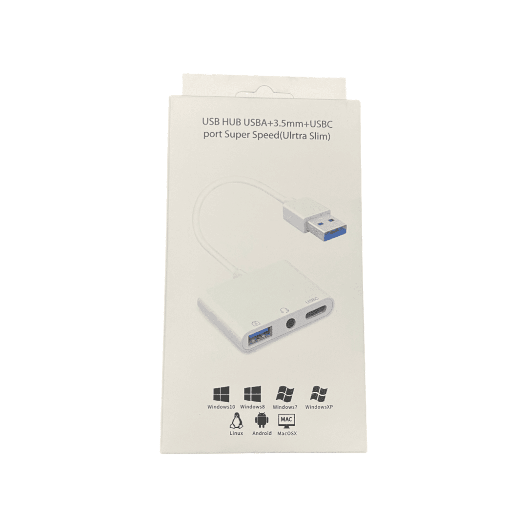 Adaptador USB a USB Tipo C, Plug 3,5 ML y USB IRM96861