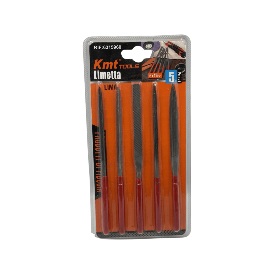 Set Limas planas 5 pcs 5x16 KmtTools1