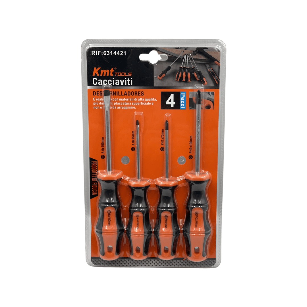 Set Destornillador EMTools 4pcs 44211