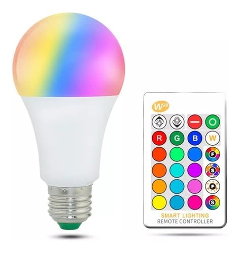 Ampolleta Led colores a control remoto 5W3