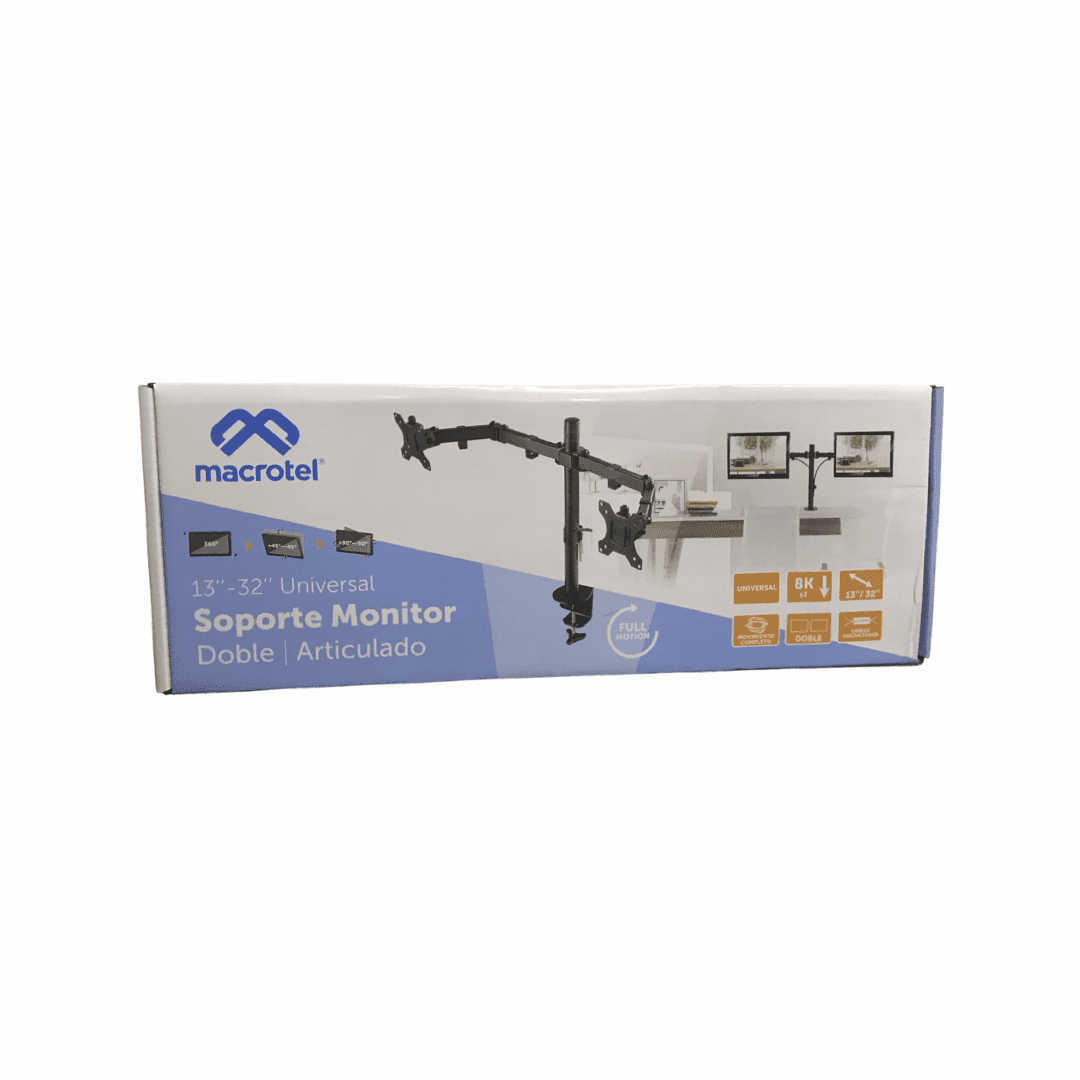 Soporte Monitor Doble Articulado 13