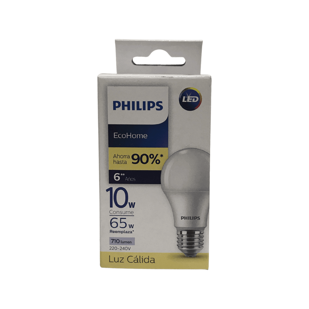 Ampolleta Led Philips e27 10w cálida1