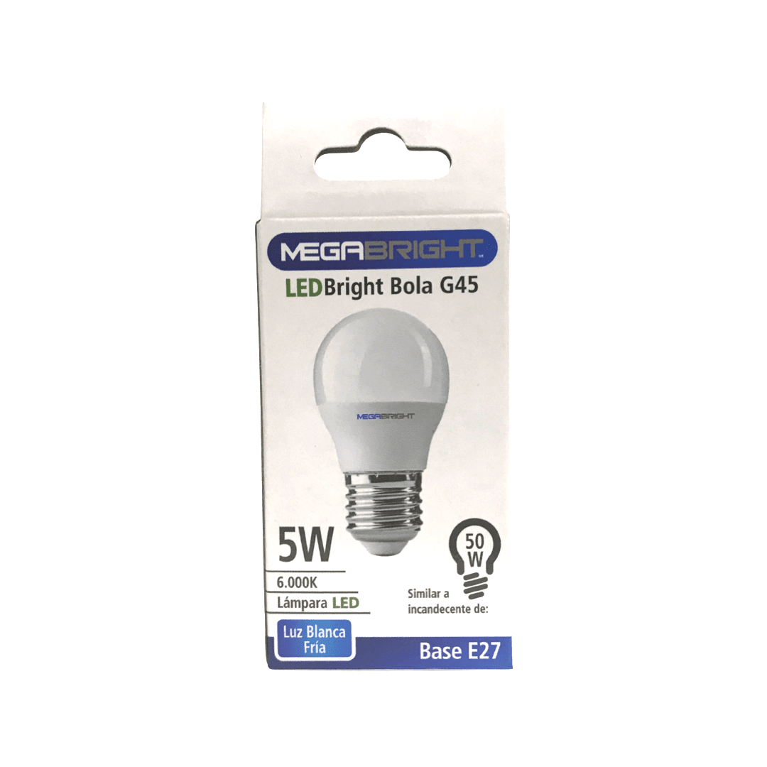 Ampolleta Led Megabright E27 bola fría1