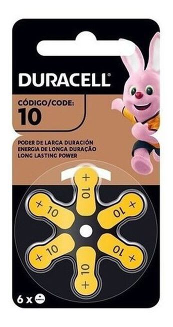 Pila auditiva Duracell Nº10 x unidad2