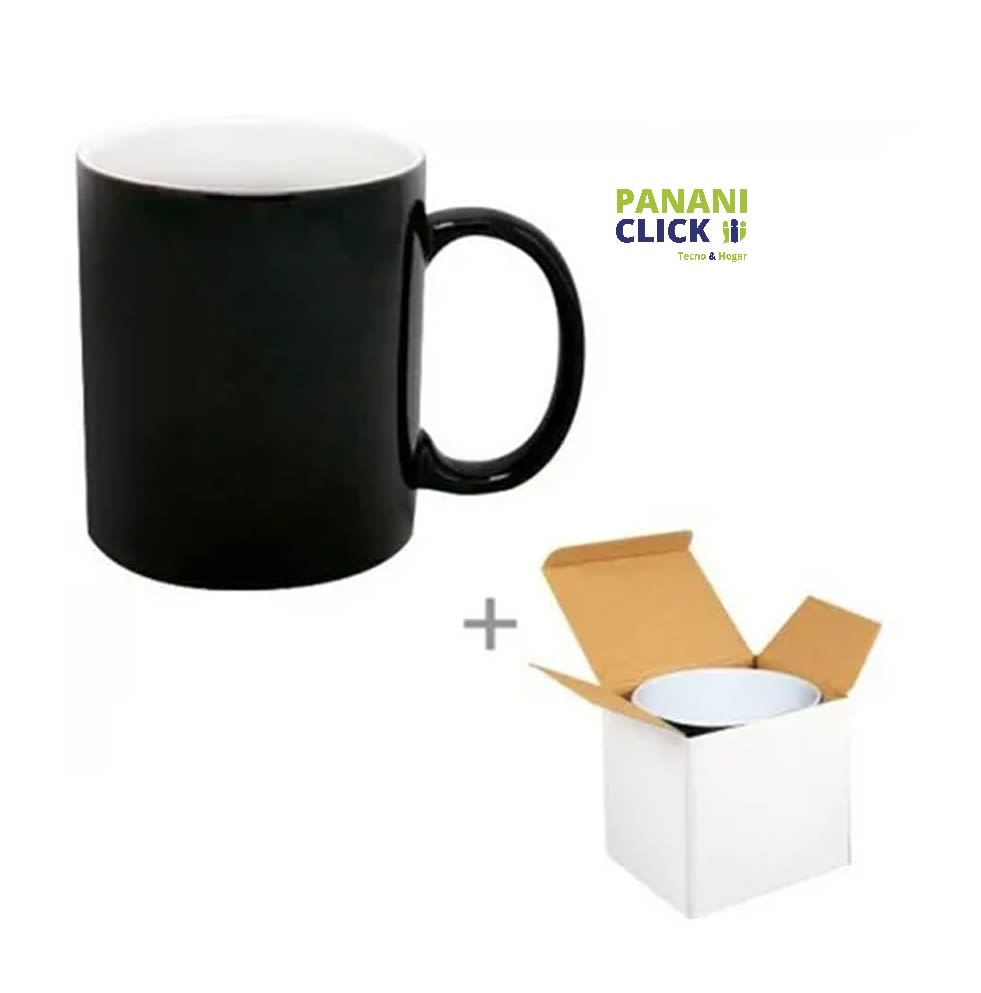 Tazon mágico negro estampado sublimación2