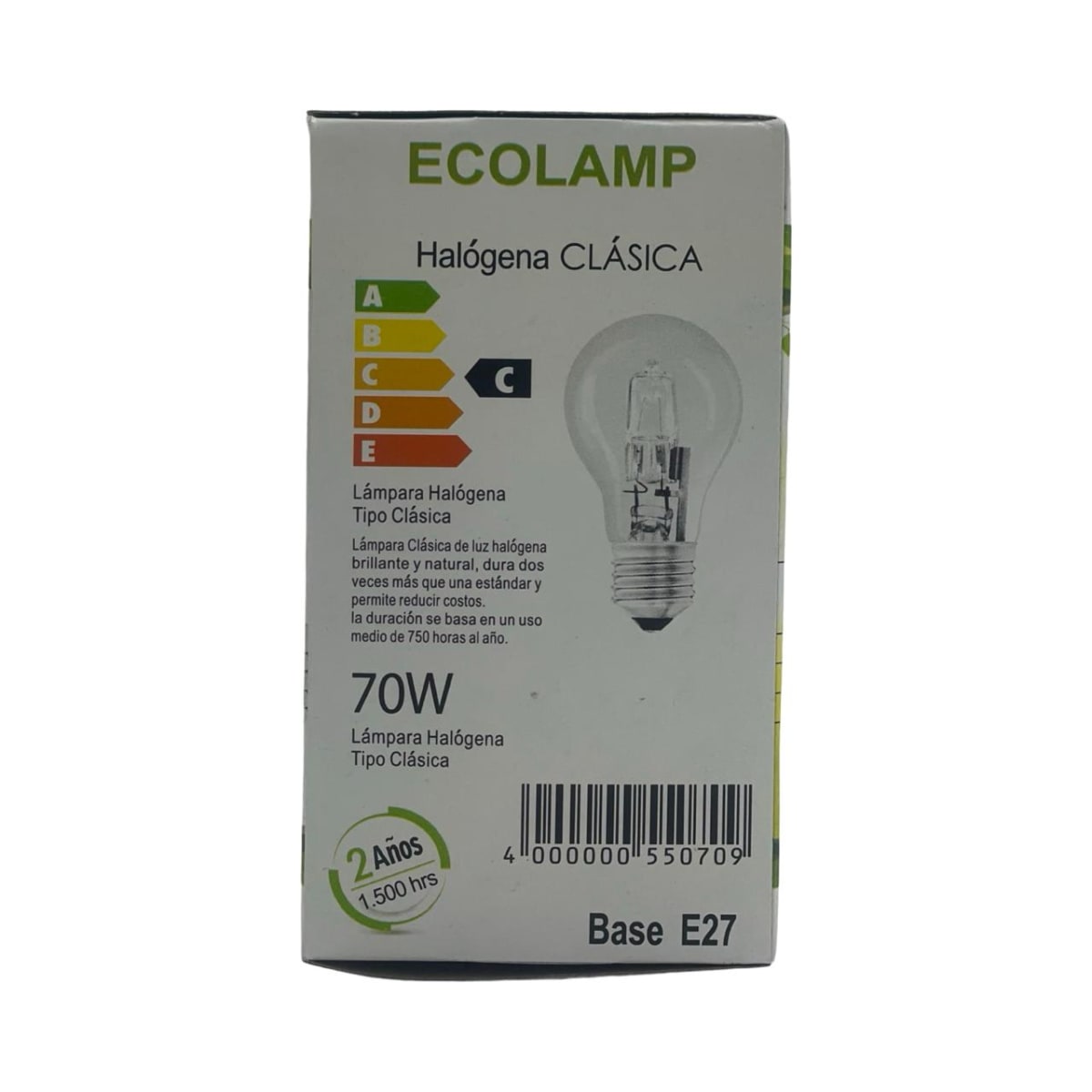Pack 10 Ampolletas Ecolamp Clasica 70w Dimeable E275