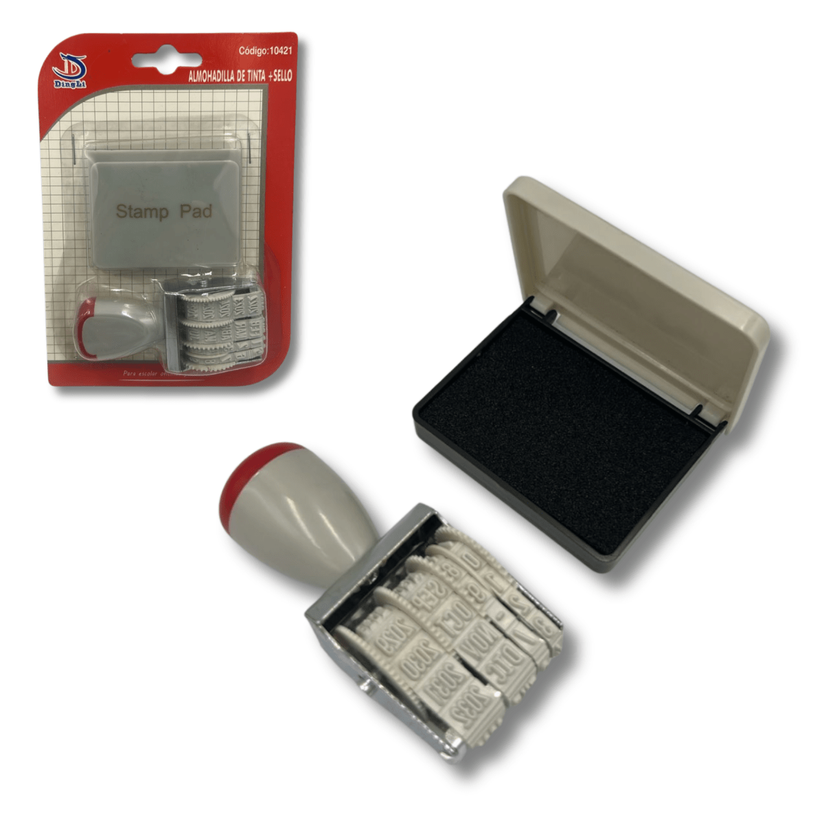 Timbre con fecha + Almohadilla de Tinta1