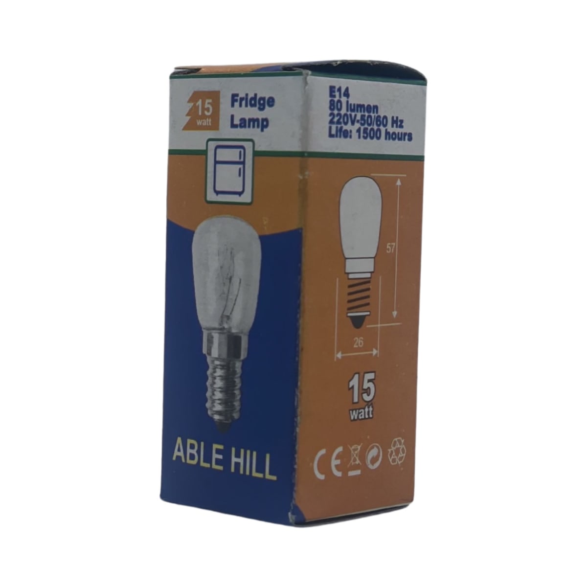 Ampolleta Able hill Refrigerador E14 15W 2