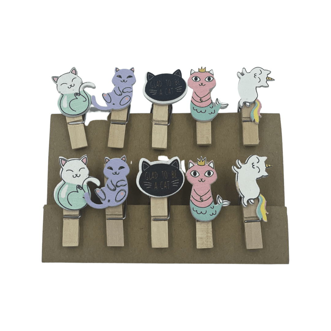 Perritos Diseños x 10 unidades Wooden Clip3