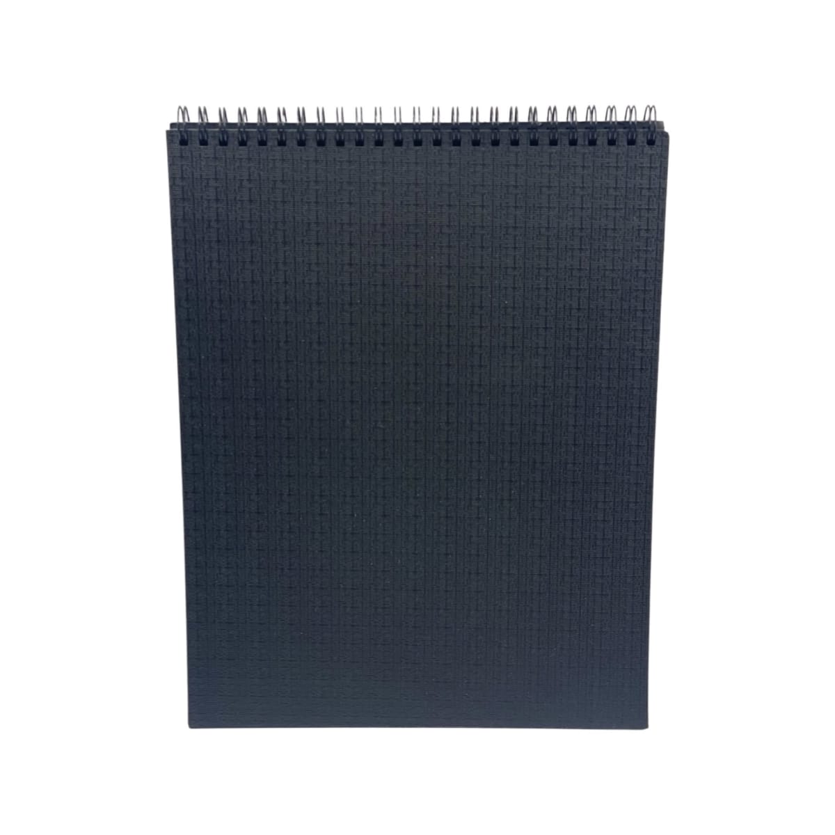 Croquera media Carta hojas negras doble espiral4