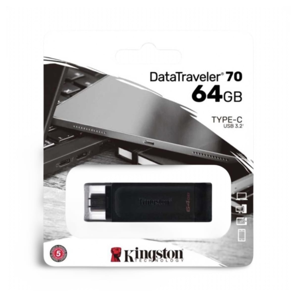 Pendrive Tipo C 64GB Kingston 3.22