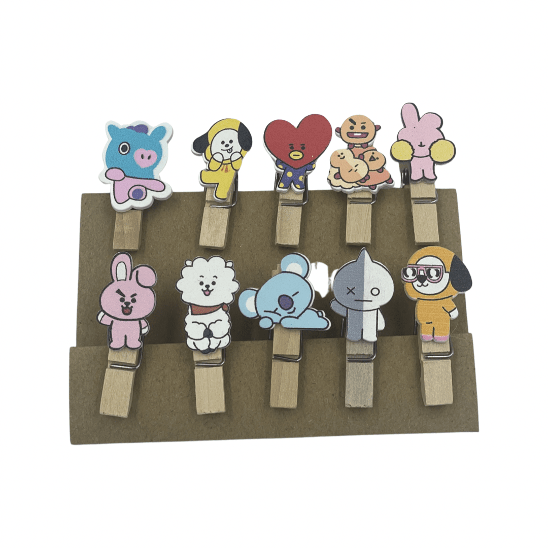 Perritos Diseños x 10 unidades Wooden Clip4