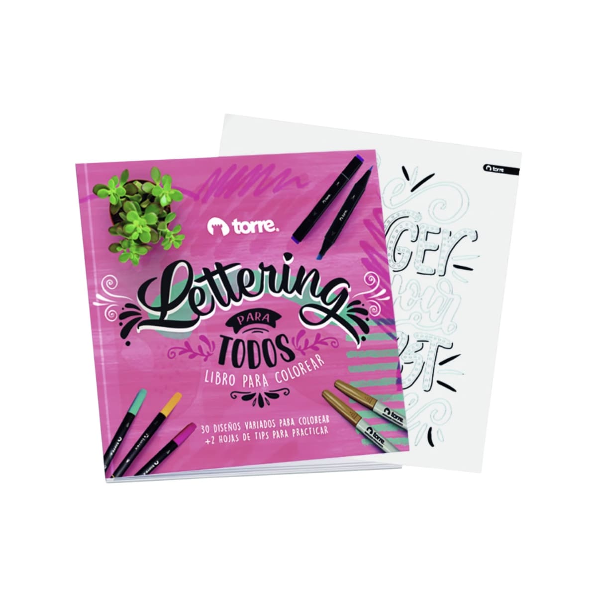 Libro Lettering para todos para colorear Torre1