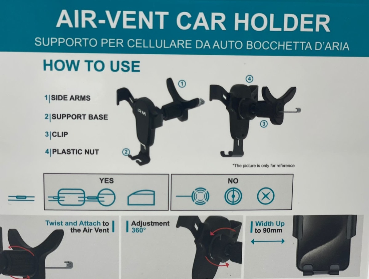 Soporte Auto Ajustable para rejilla IRM132803