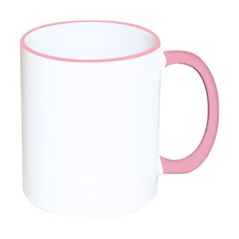 Tazon blanco mango color estampado sublimación2