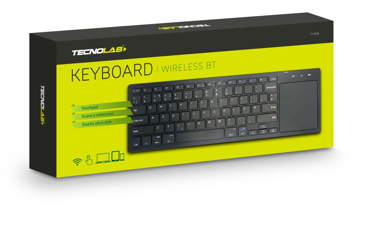 Teclado Inalambrico BT ultra delgado Con Touchpad2