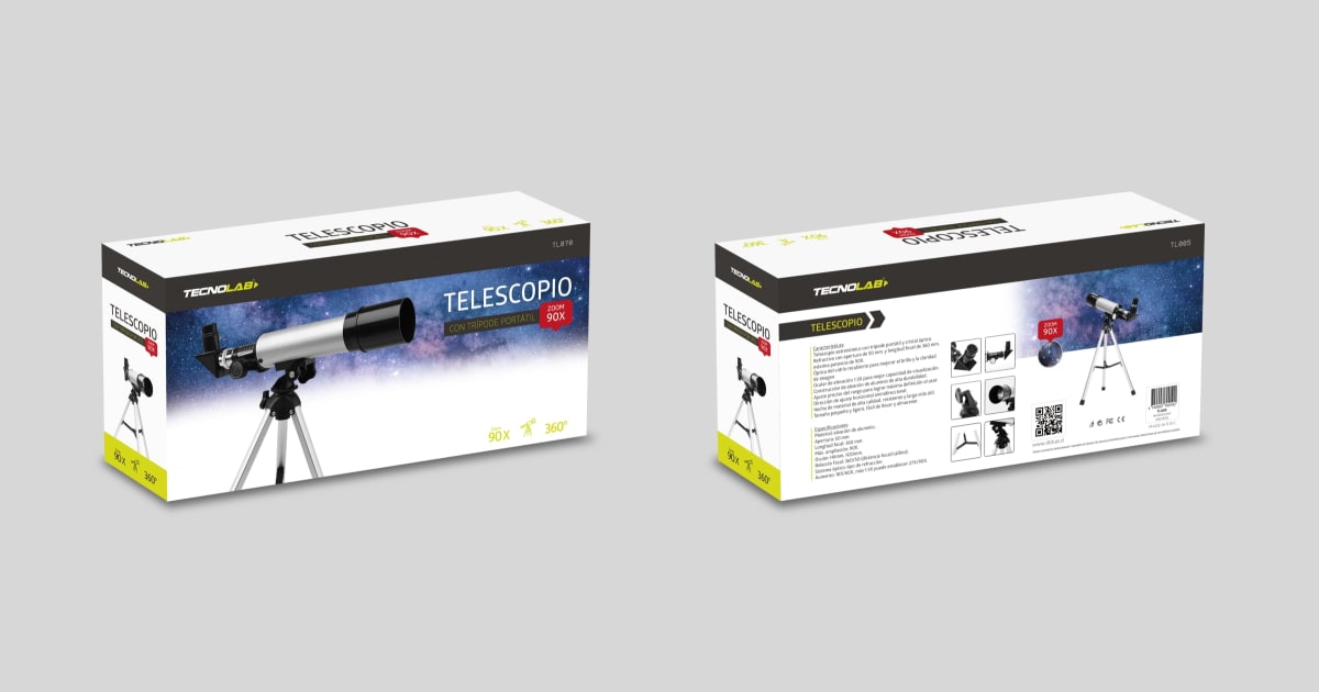 Telescopio Monocular Ampliacion 90X 360X50MM Tecnolab4