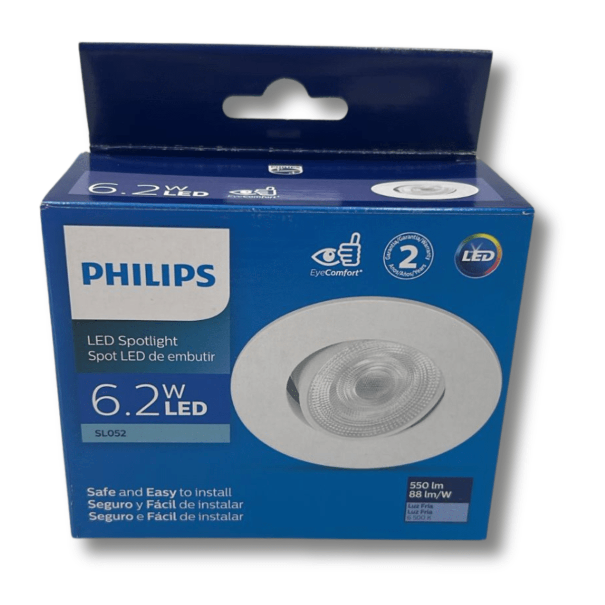 Foco Led Spot Light Philips 6,2W Embutido Luz fría2