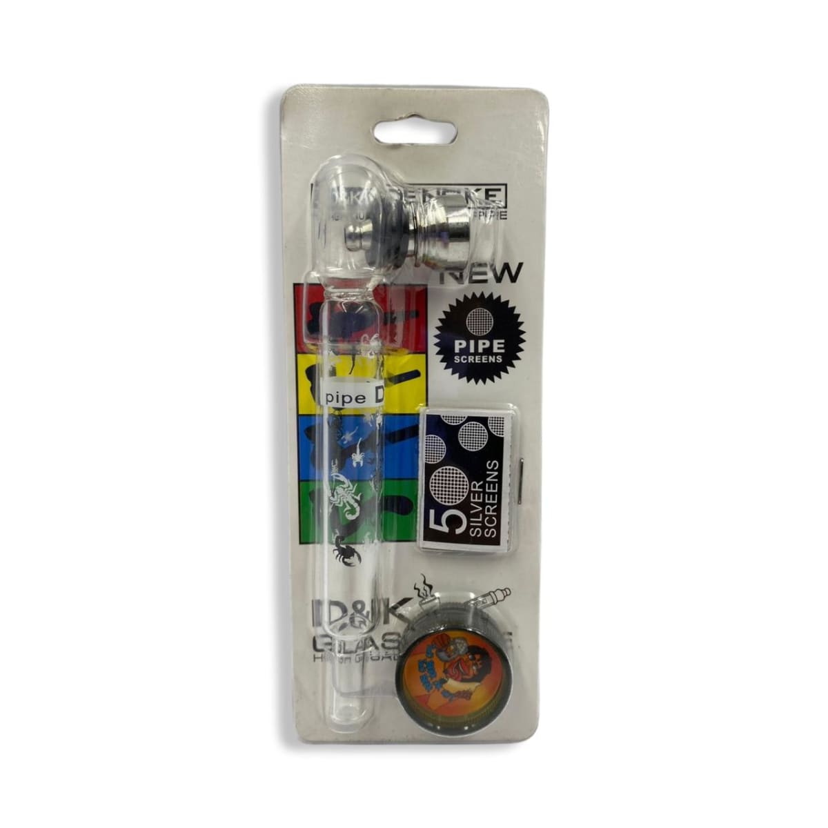 Pipa D&K Dengke Vidrio Pyrex Grande + moledor B2452