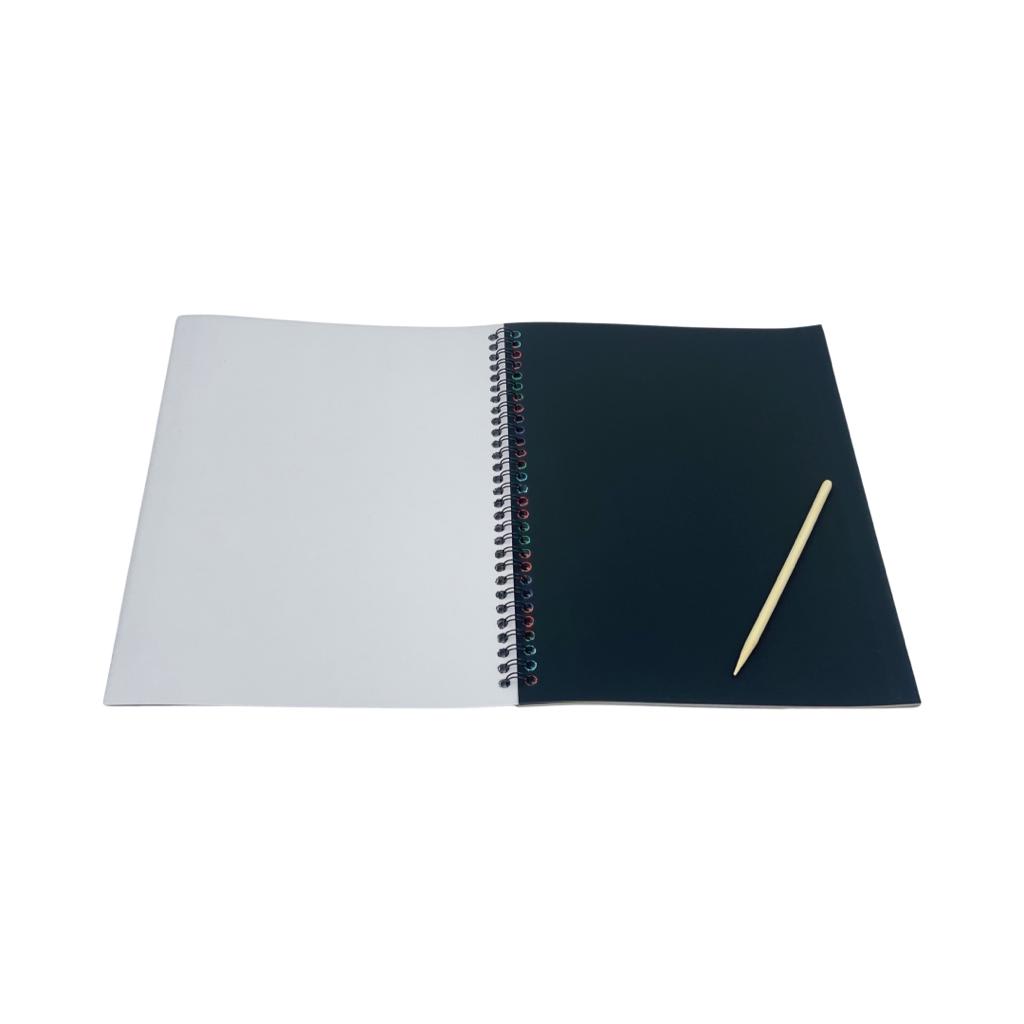 Libreta Rainbow Scratch Note 26x19cms Grande2