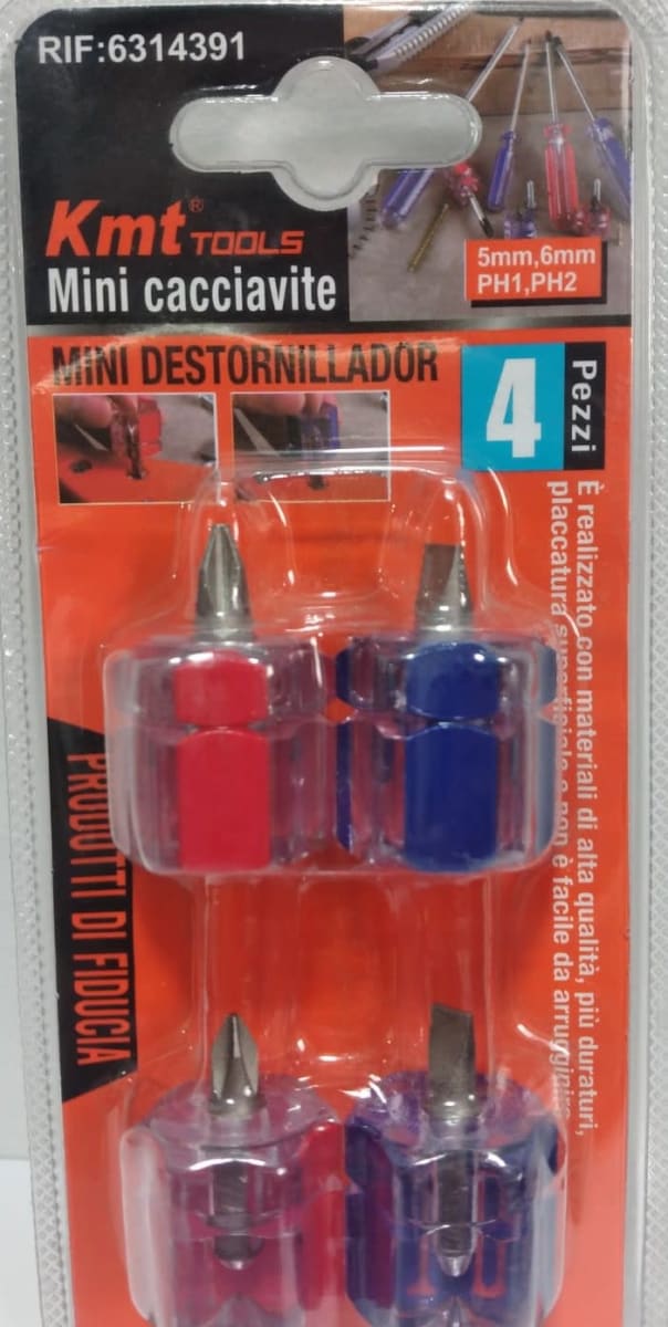 Set 4 mini Destornillador EMTools1