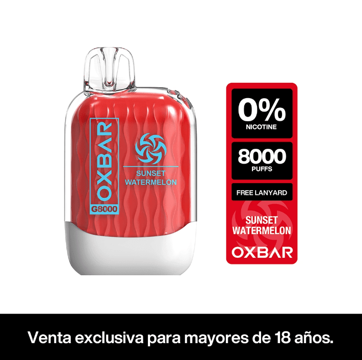 Vaper OXBAR G8000 puffs Zero Nic5