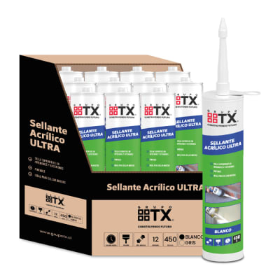 Sellante Acrílico Ultra Blanco - Caja 12 und