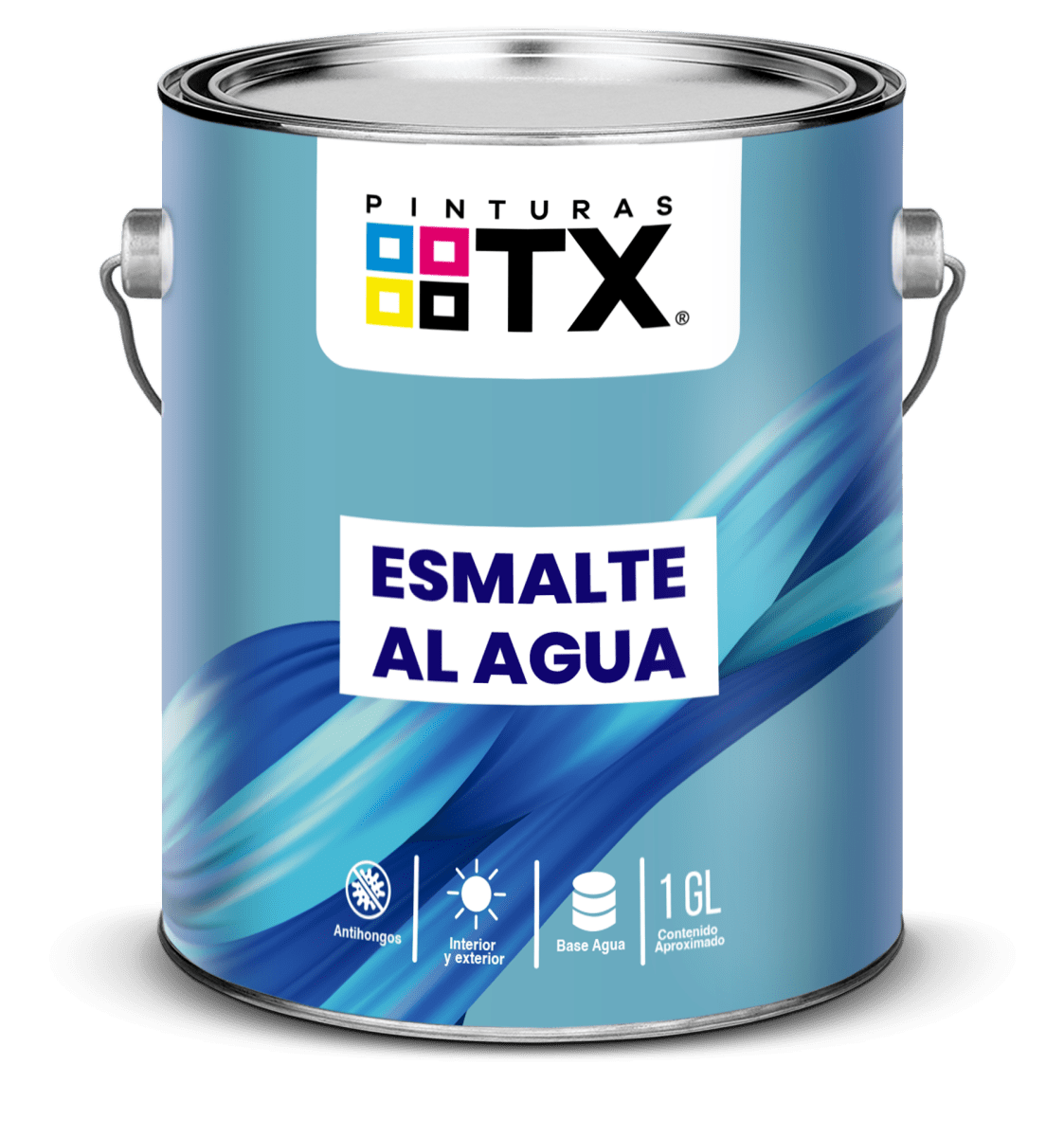 ESMALTE AL AGUA HOGAR Y CONSTRUCCION SATINAD TX BLANCO GALON1