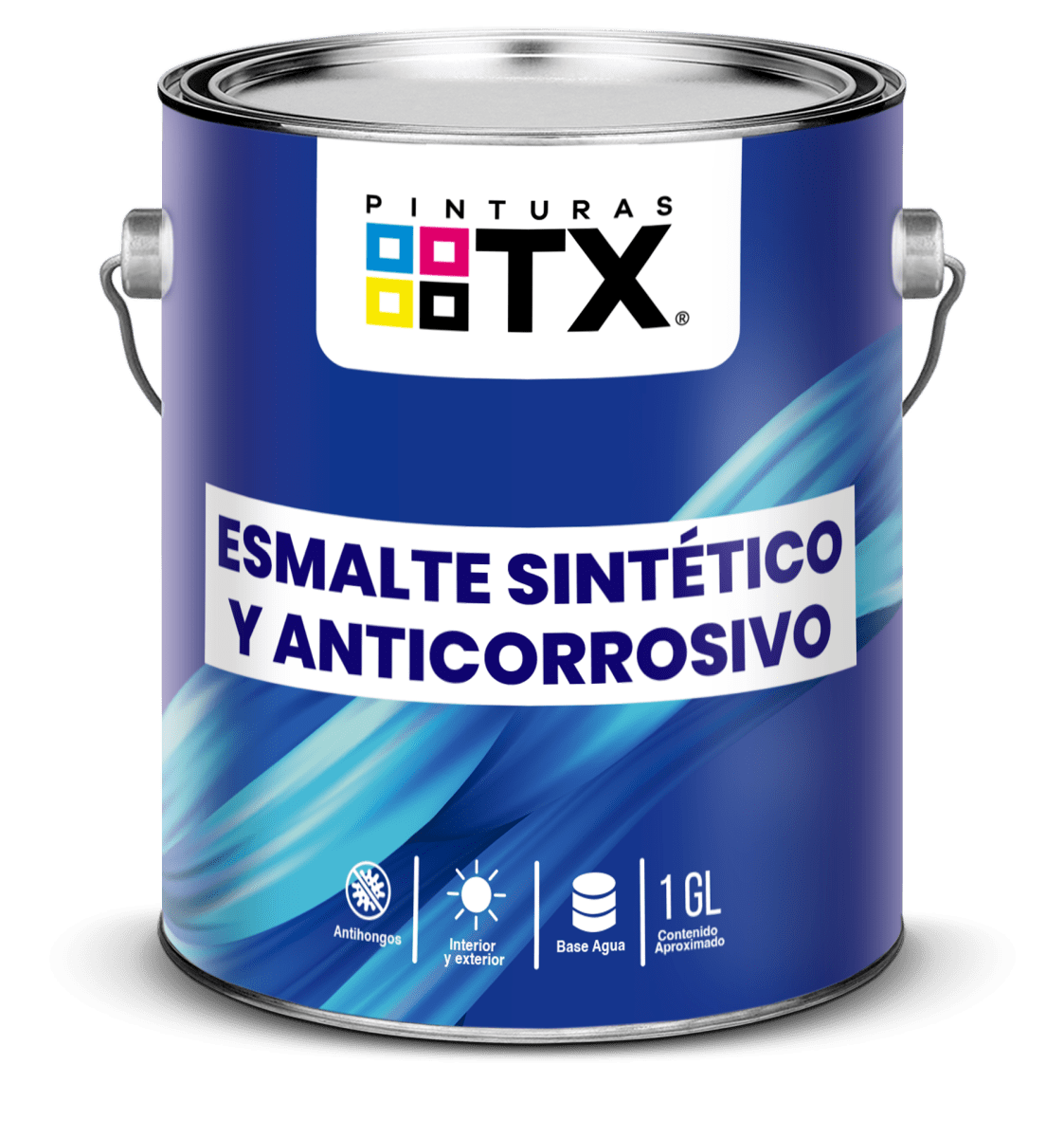 ESMALTE SINTETICO CON AC TX NEGRO GALON1