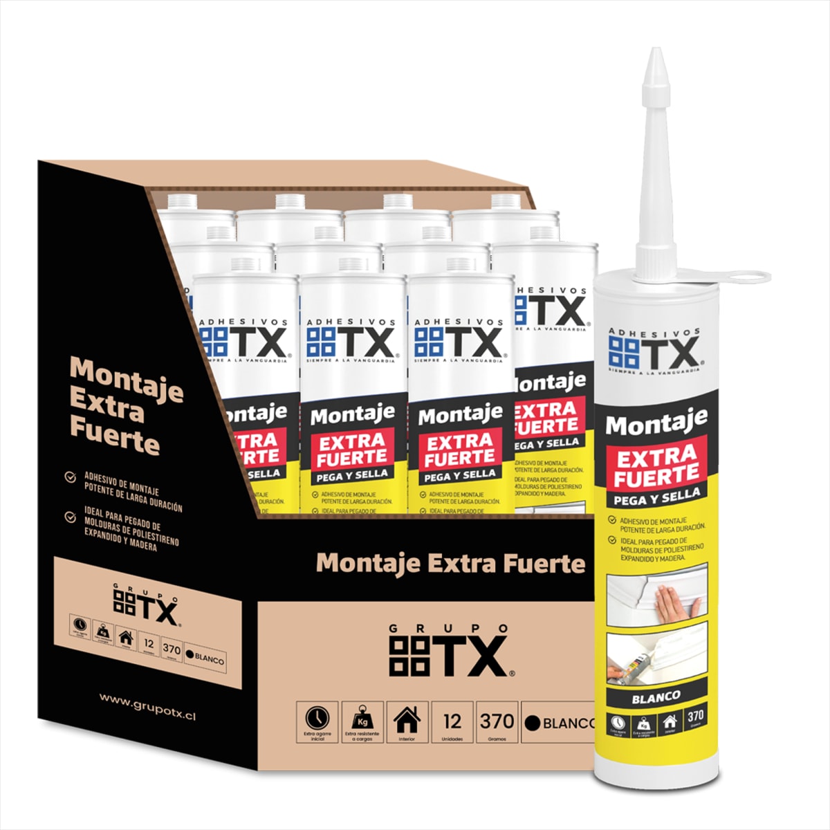 ADHESIVO DE MONTAJE - Caja 12 unds1