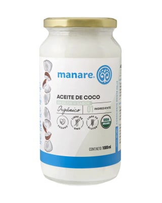 ACEITE DE COCO sin olor sin sabor 1 Litro