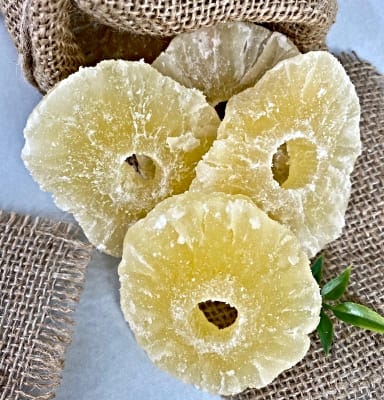 PIÑA CONFITADA EN RODAJAS