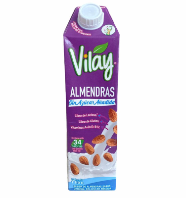 BEBIDA DE ALMENDRA SIN AZUCAR 1 LT 