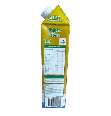 BEBIDA DE COCO SIN ZUCAR 1 LT