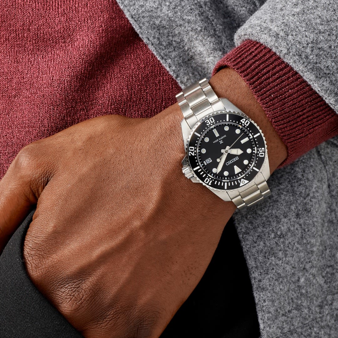 Reloj SEIKO PROSPEX Diver SNE597P1 Solar Acero Hombre Plateado