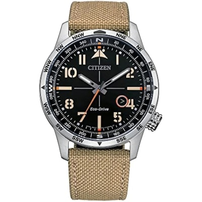 Reloj CITIZEN ECODRIVE BM7550-01E Nylon Hombre Beige