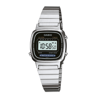 Reloj CASIO Retro LA670WD-1D Resina Mujer Plateado
