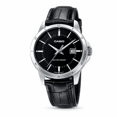 Reloj CASIO Regular LTP-V004L-1A Acero/Cuero Mujer Plateado/Negro