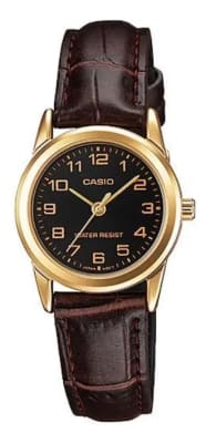 Reloj CASIO Regular LTP-V001GL-1B Acero/Cuero  Dorado/Marrón