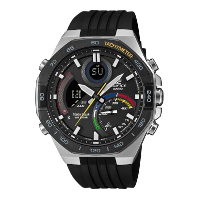 Reloj EDIFICE ECB-950MP-1A Acero/Resina Hombre Plateado/Negro