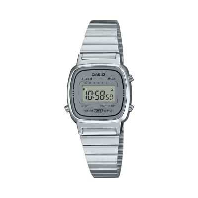 Reloj CASIO Retro LA670WA-7D Resina Mujer Plateado