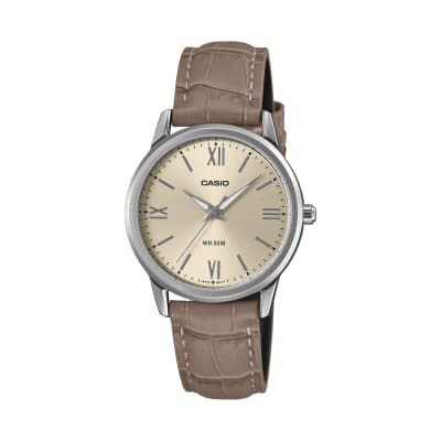 Reloj CASIO Regular LTP-1303LL-7A Acero/Cuero Mujer Plateado/Marrón
