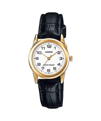 Reloj CASIO Regular LTP-V001GL-7B Acero/Cuero Mujer Dorado/Negro