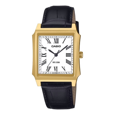 Reloj CASIO Regular MTP-B190GL-7B Acero/Cuero Hombre Plateado/Negro