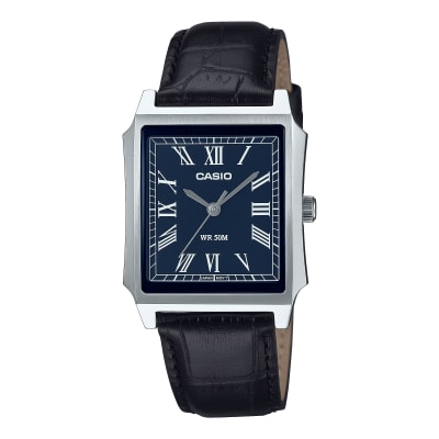 Reloj CASIO Regular MTP-B190L-2B Acero/Cuero Hombre Plateado/Negro